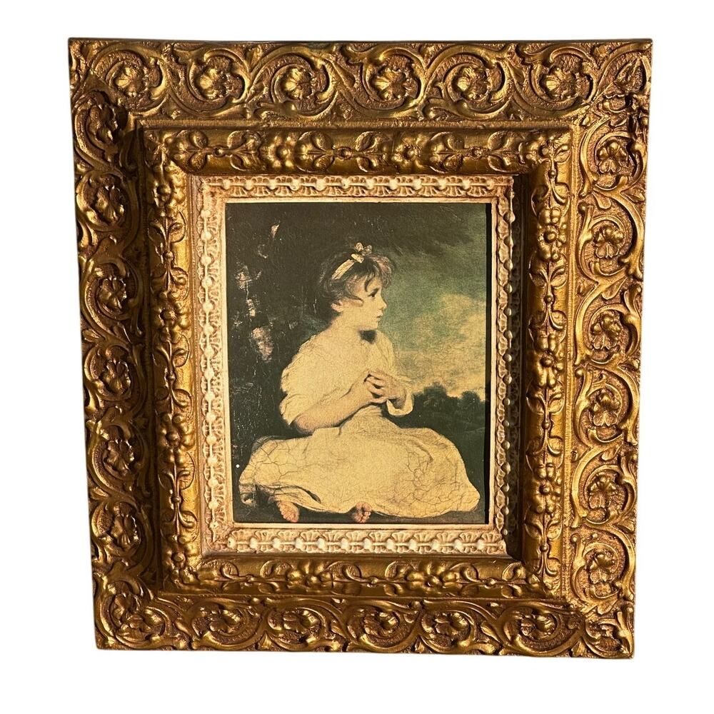 Home Interiors Age of Innocence Print In Resin Frame 18” x 16”